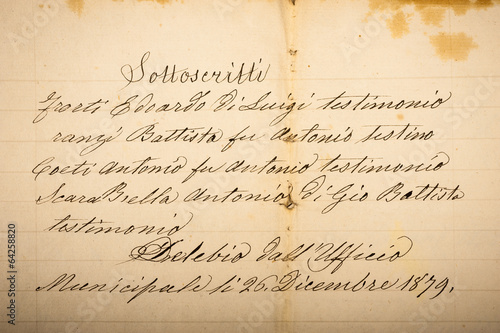 Fototapeta Old manuscript