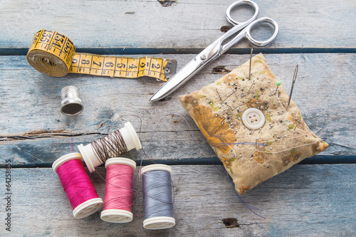 Obraz na płótnie sewing box w salonie