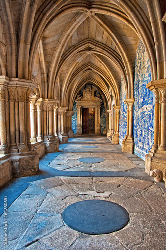 Cloister of the cathedral of Porto, Portugal