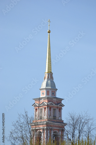 Steeple of the church of Cyril and Methodius photo