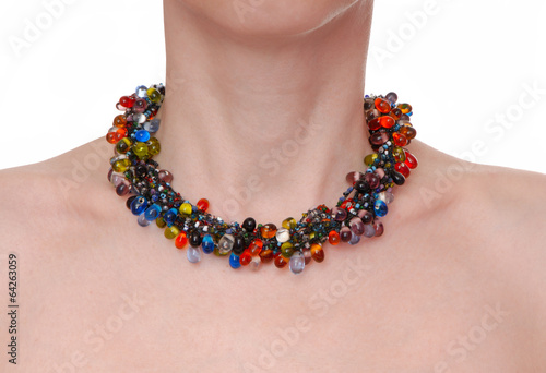 multicolored  necklace photo