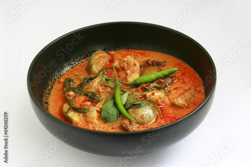 Delicious Thai food panang curry