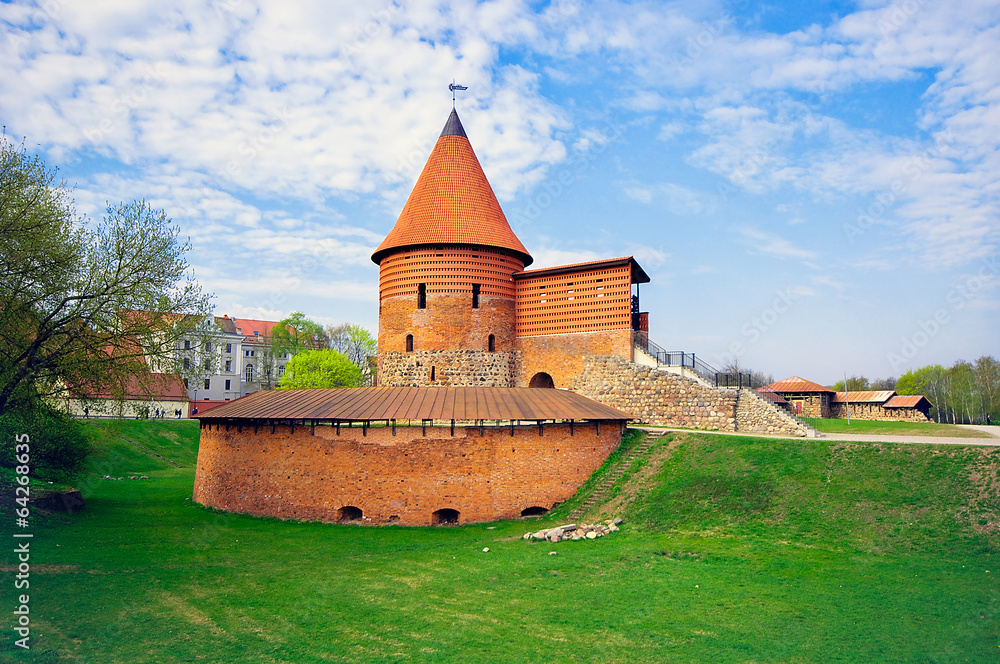 Kaunas Castle, built during the mid-14th century, in the Gothic