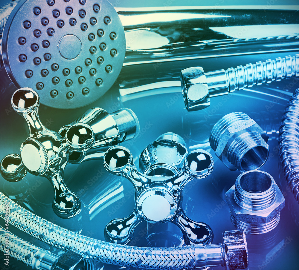 bathroom fixtures and fittings foto de Stock Adobe Stock