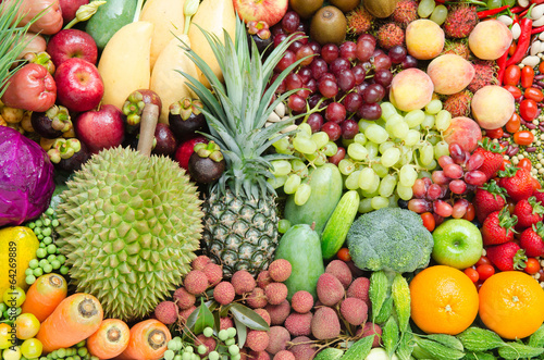 Tropical fruits and vegetables