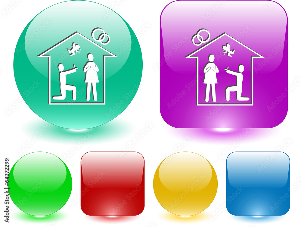 Home affiance. Vector interface element. Home affiance. Vector interface element.
