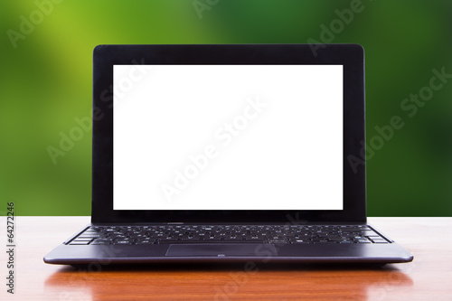 Tablet Laptop with Natural Background