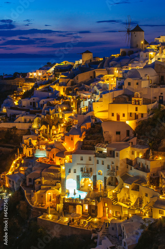 Nighttime in Santorini