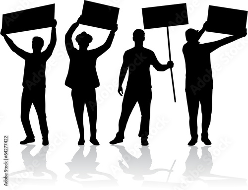 manifestation - a group of people protesting