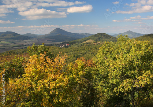 View of an autumn Bohemian countryside photo