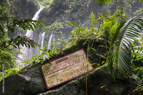 Air Terjun Tiu Kelep waterfall, Senaru, Lombok, Indonesia, South photo