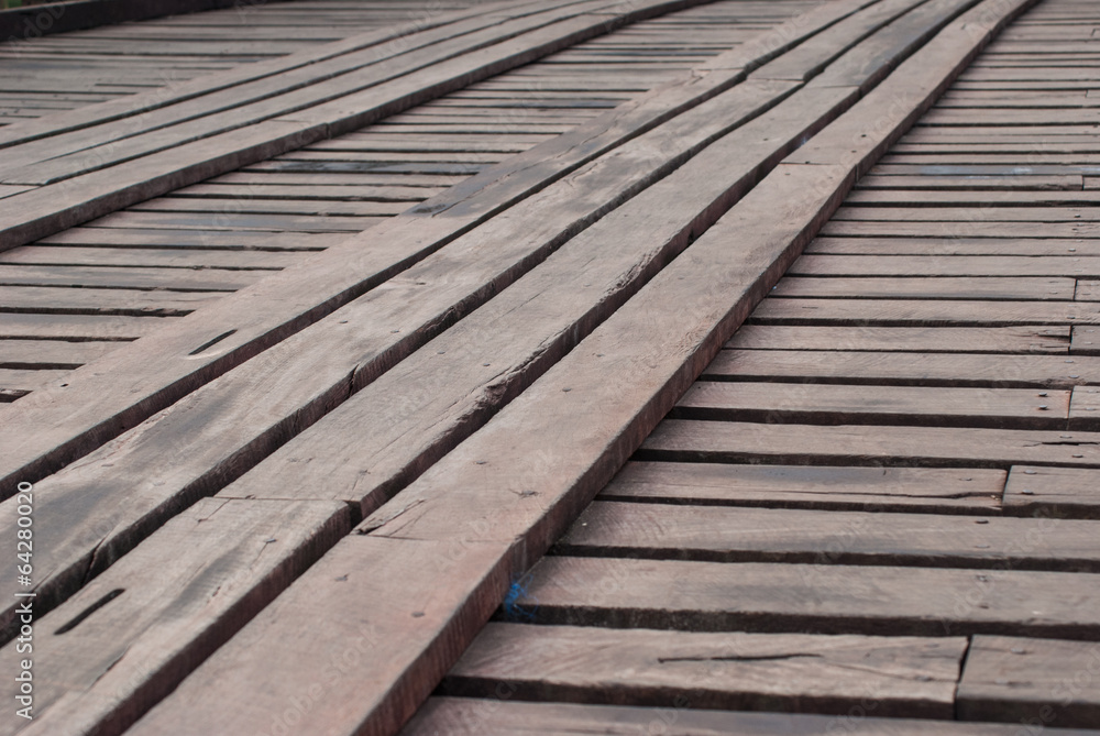 Old an long wooden bridge at Sangklaburi,Kanchanaburi province, Old an long wooden bridge at Sangklaburi,Kanchanaburi province,