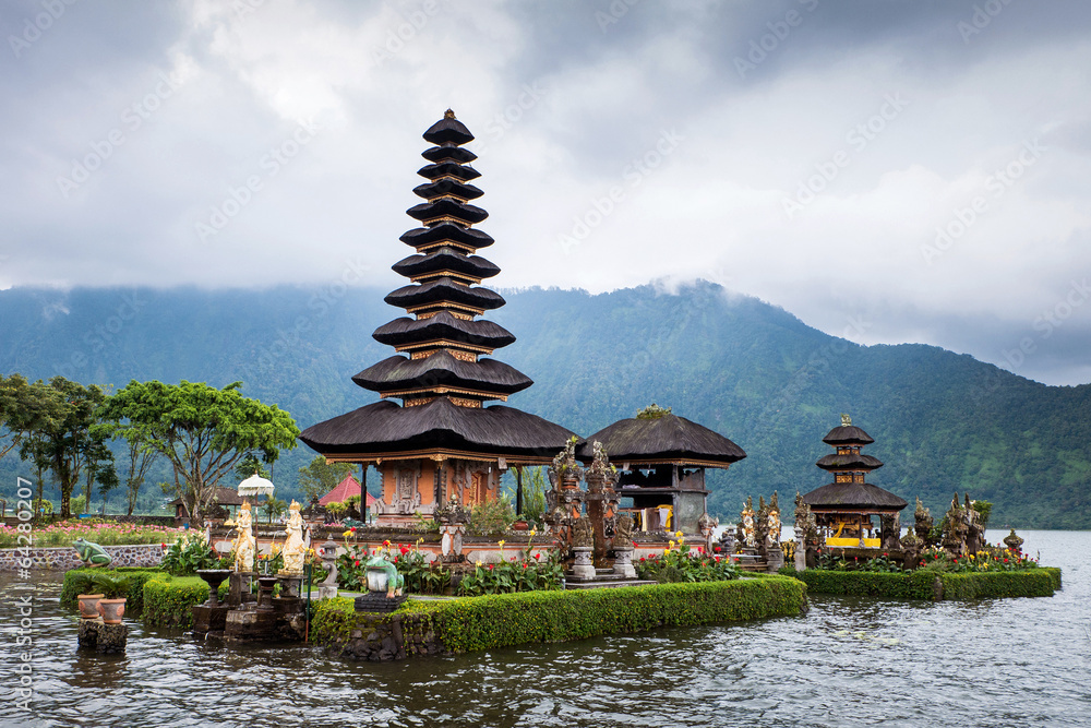 Pura Ulun Danu temple on a lake Beratan. Bali,Iindonesia