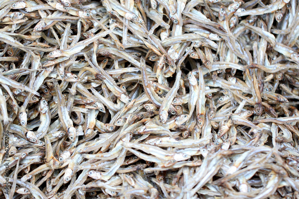 texture of anchovy fish after drying in sunlight. texture of anchovy fish after drying in sunlight.