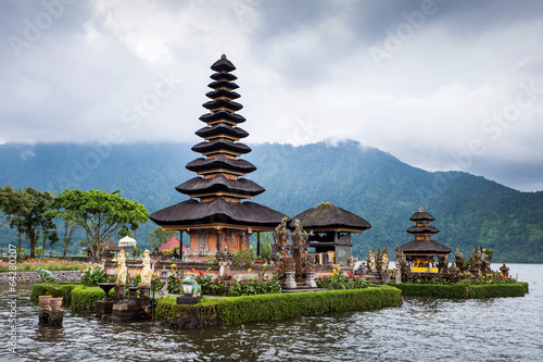 Pura Ulun Danu temple on a lake Beratan. Bali,Iindonesia