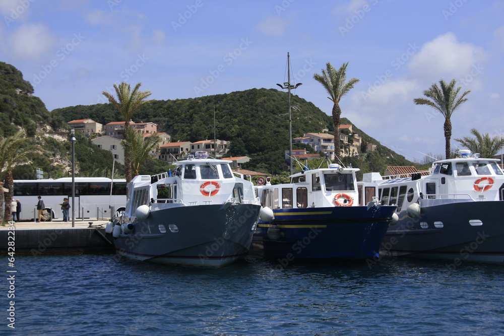 Fototapeta premium bateaux dans le port de Bonifacio