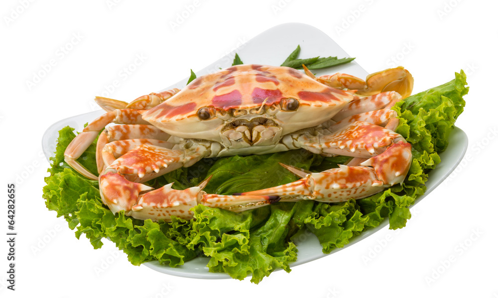 Boiled crab