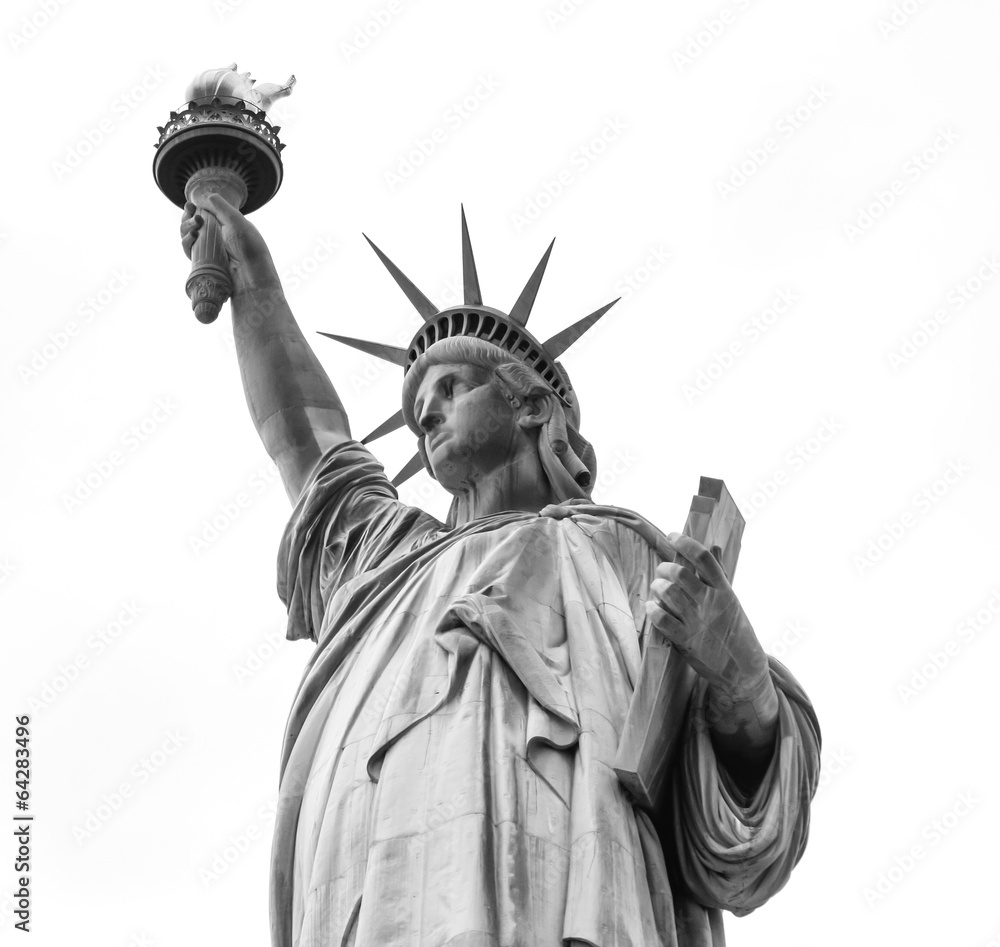 Obraz premium Statue of Liberty in Black and White