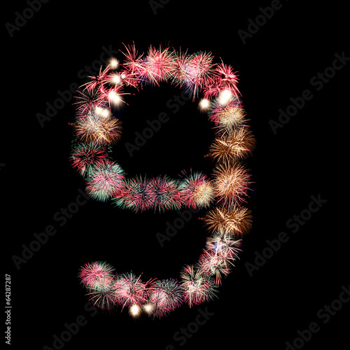fireworks or firecracker of arrangement to be at number.