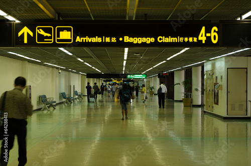 Luggage claim information.