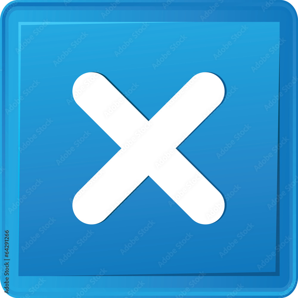 Fototapeta premium Cross button,vector
