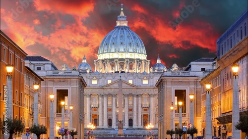Vatican, Rome, St. Peter's Basilica, Time lapse