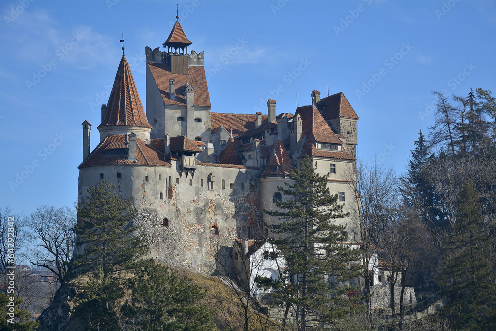 The medieval Castle of Bran. It is known for the myth of Dracula