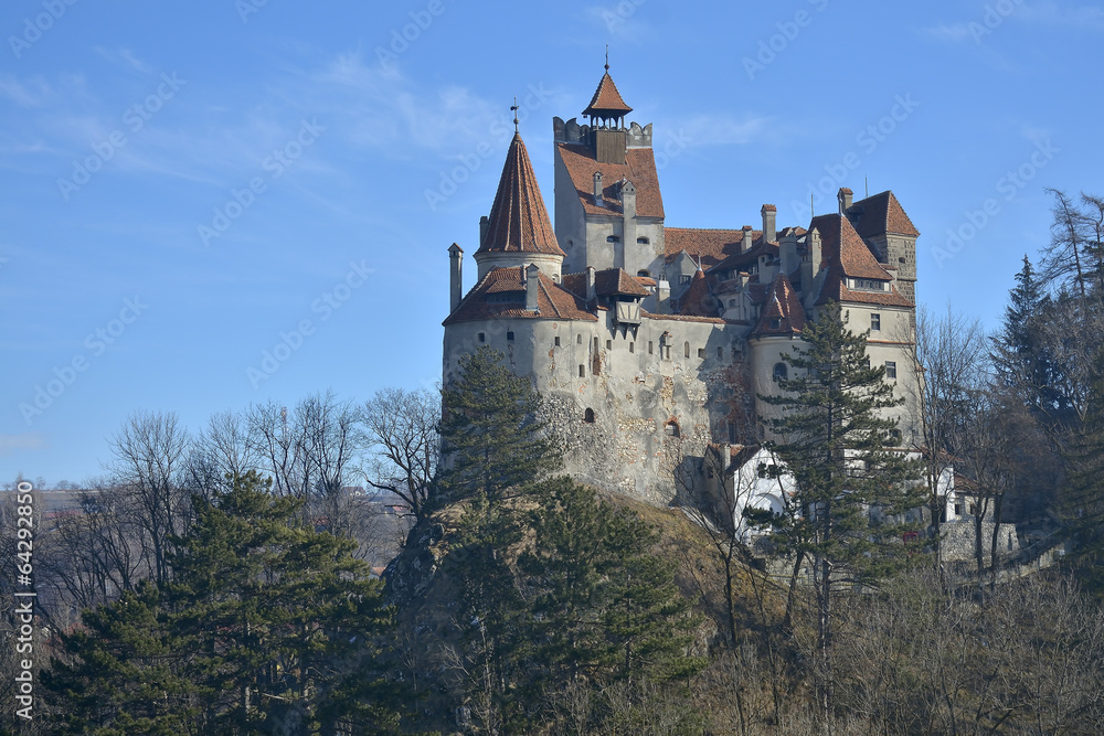 The medieval Castle of Bran. It is known for the myth of Dracula