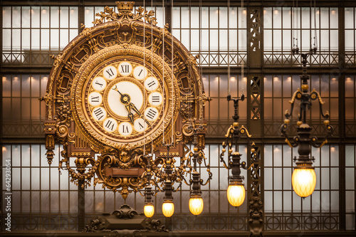 Clock at Orsay Museum, Paris photo