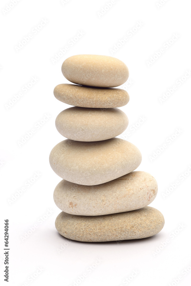 Pile of stones isolated on white background Pile of stones isolated on white background