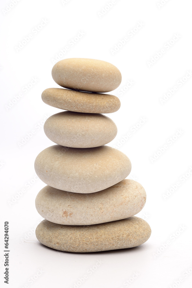 Pile of stones isolated on white background Pile of stones isolated on white background