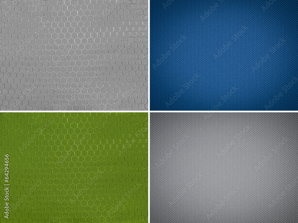 Fototapeta premium Set fabric texture background