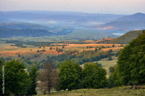 Autumn landscape in the mountains