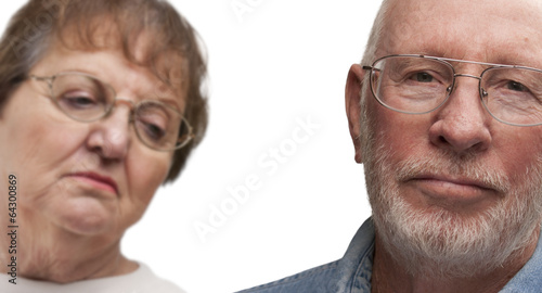 Melancholy Senior Couple on...