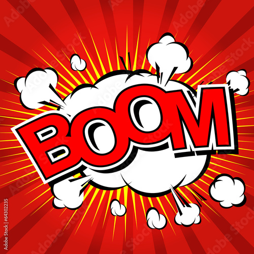 Boom! - Comic Speech Bubble, Cartoon
