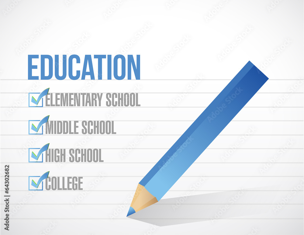 education check list illustration design education check list illustration design