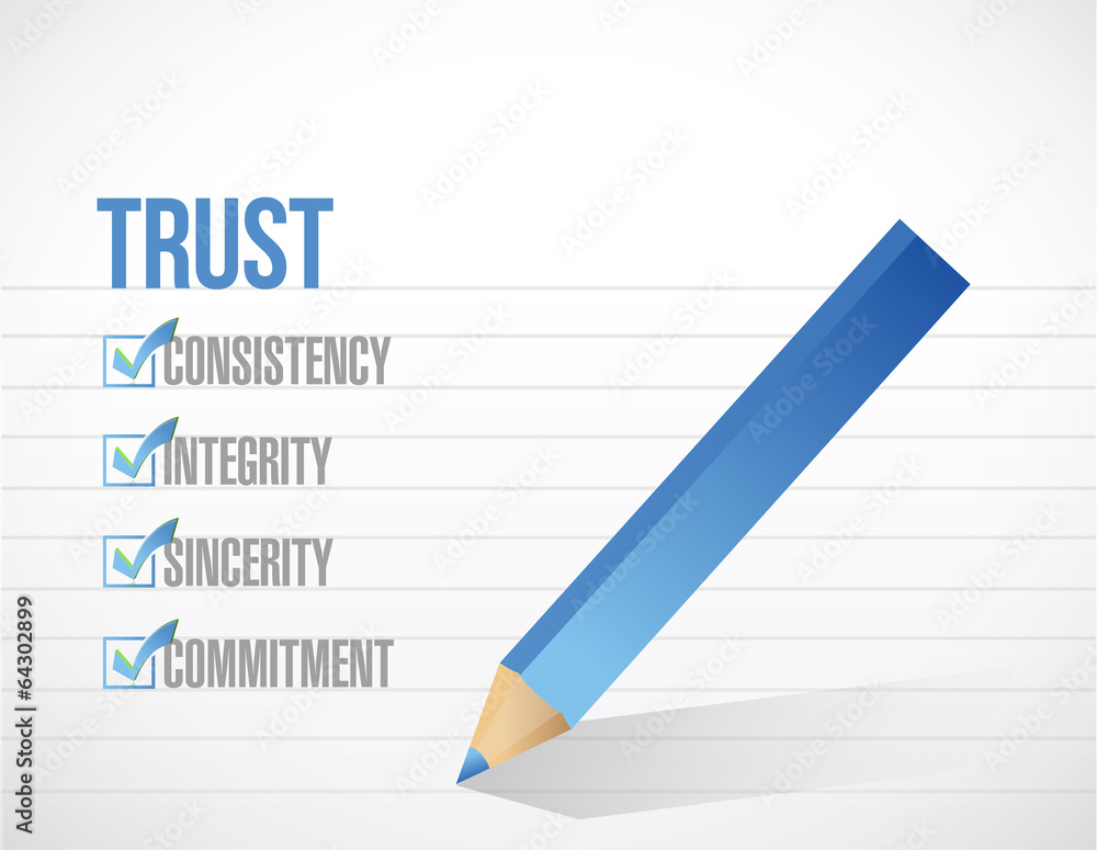 trust check mark list list illustration design trust check mark list list illustration design