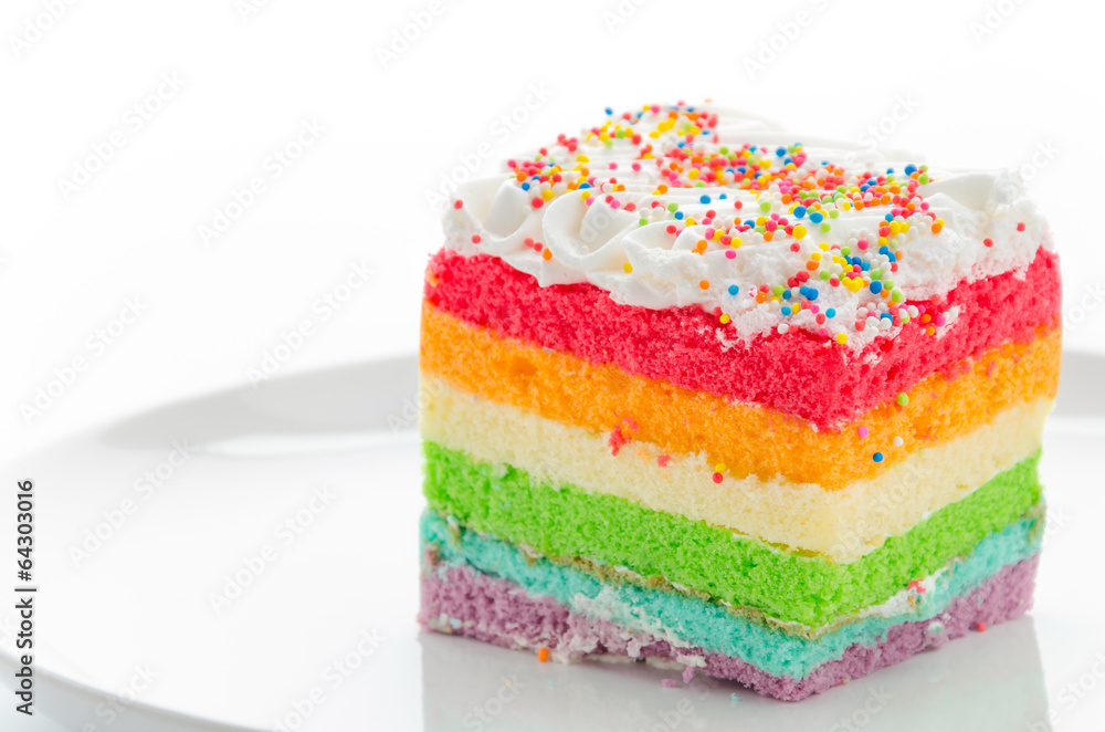 Rainbow cake Rainbow cake