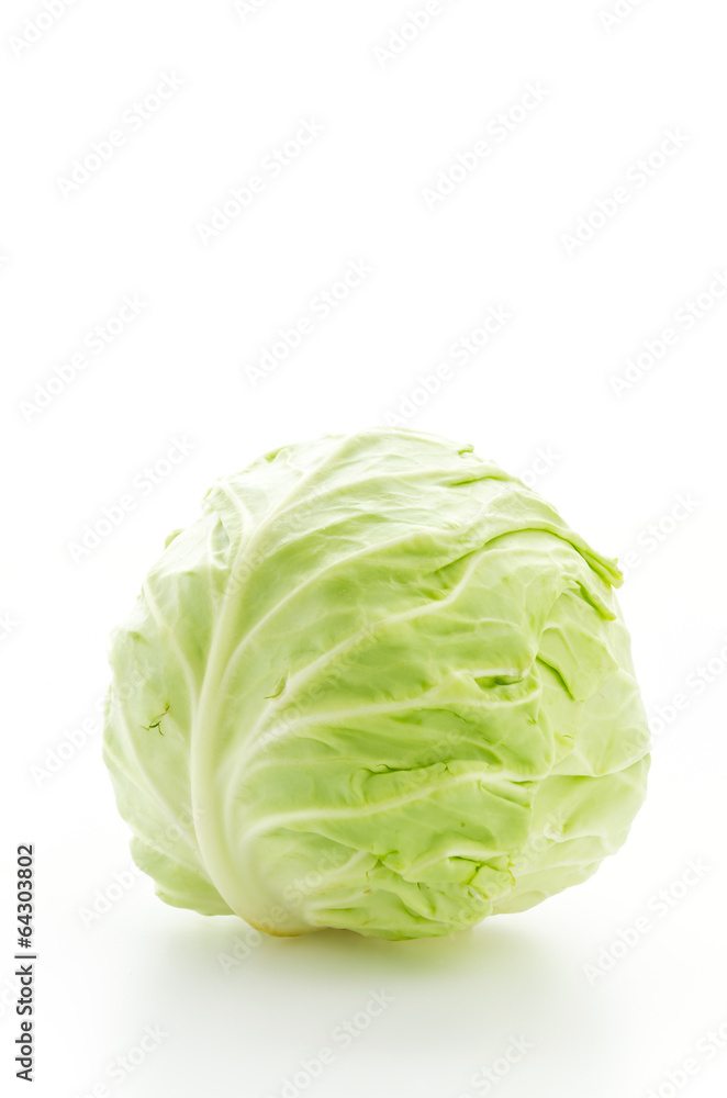 Cabbage isolated on white Cabbage isolated on white