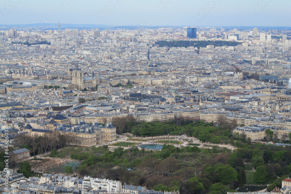 Vue panoramique de Paris depuis la Tour Montparnasse