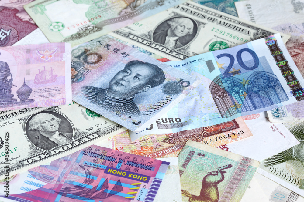 Obraz premium Various banknotes