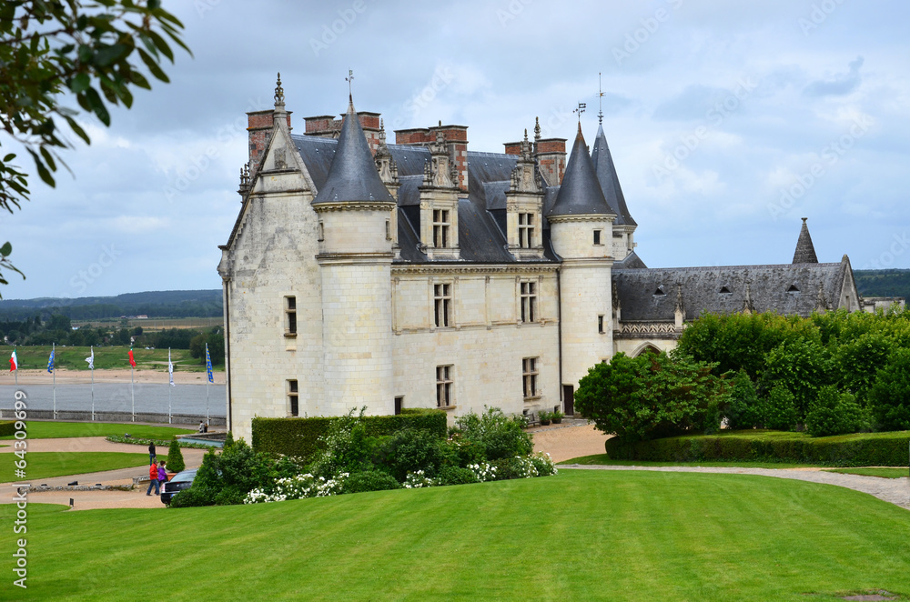 Amboise castle .Valley of the river Loire. France