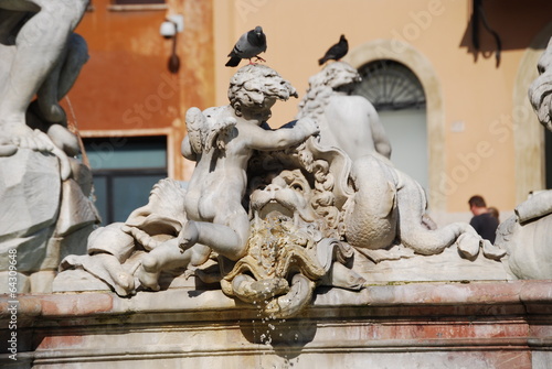 Neptune Fountain in Rome, Italy