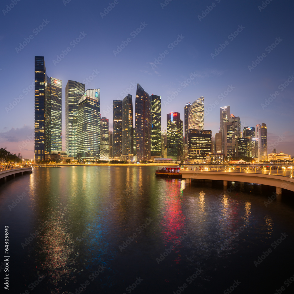 Naklejka premium Singapur