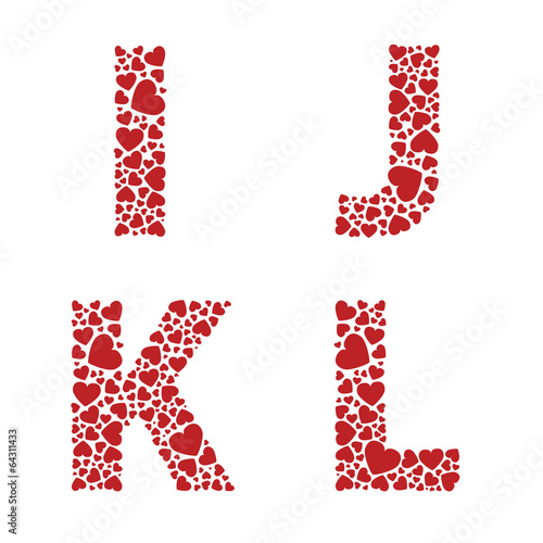Heart Alphabet Font