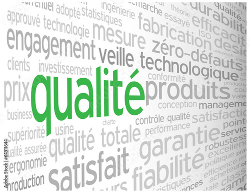 Nuage de Tags "QUALITE" (qualité totale garantie service client)
