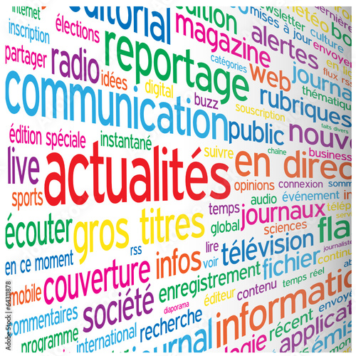 Nuage de Tags "ACTUALITES" (médias blogs informations en direct)