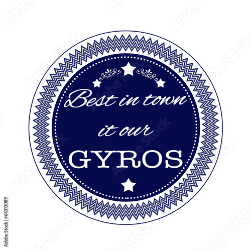 best in town it our gyros stamp