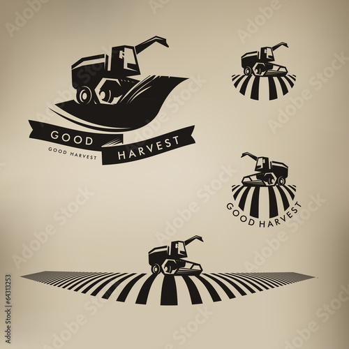 Harvester. Vector format