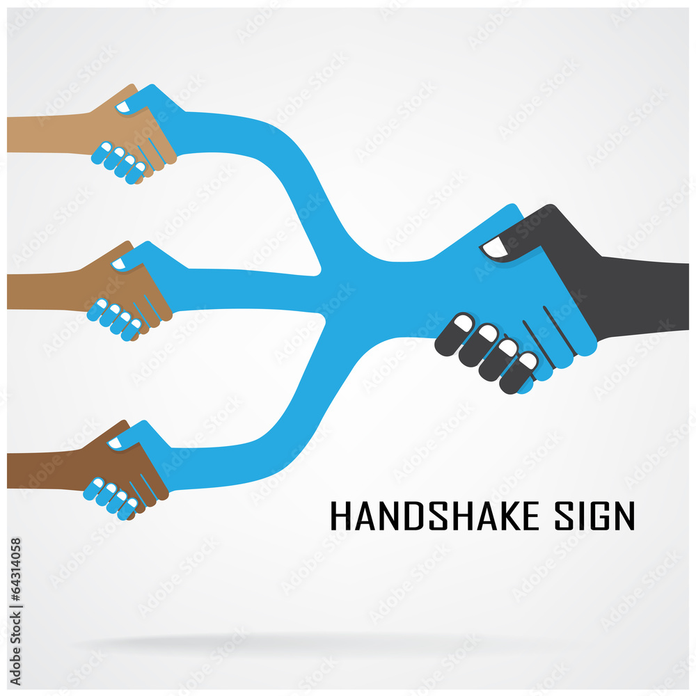 Fototapeta premium cooperation symbol,partnership sign
